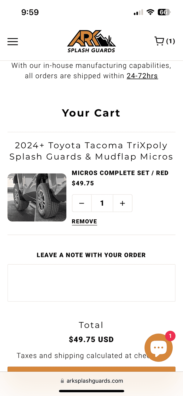 2024 Tacoma ARK Mudflaps - experience / reviews? IMG_2002