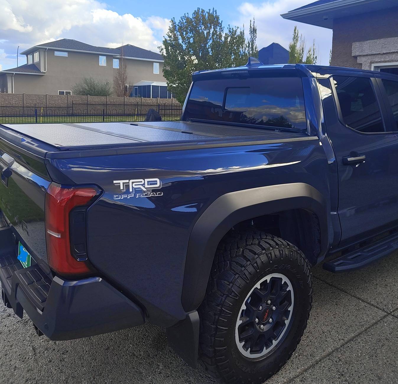 2024 Tacoma Bison Tonneau Hard TriFold Cover installed IMG_20240930_141439237