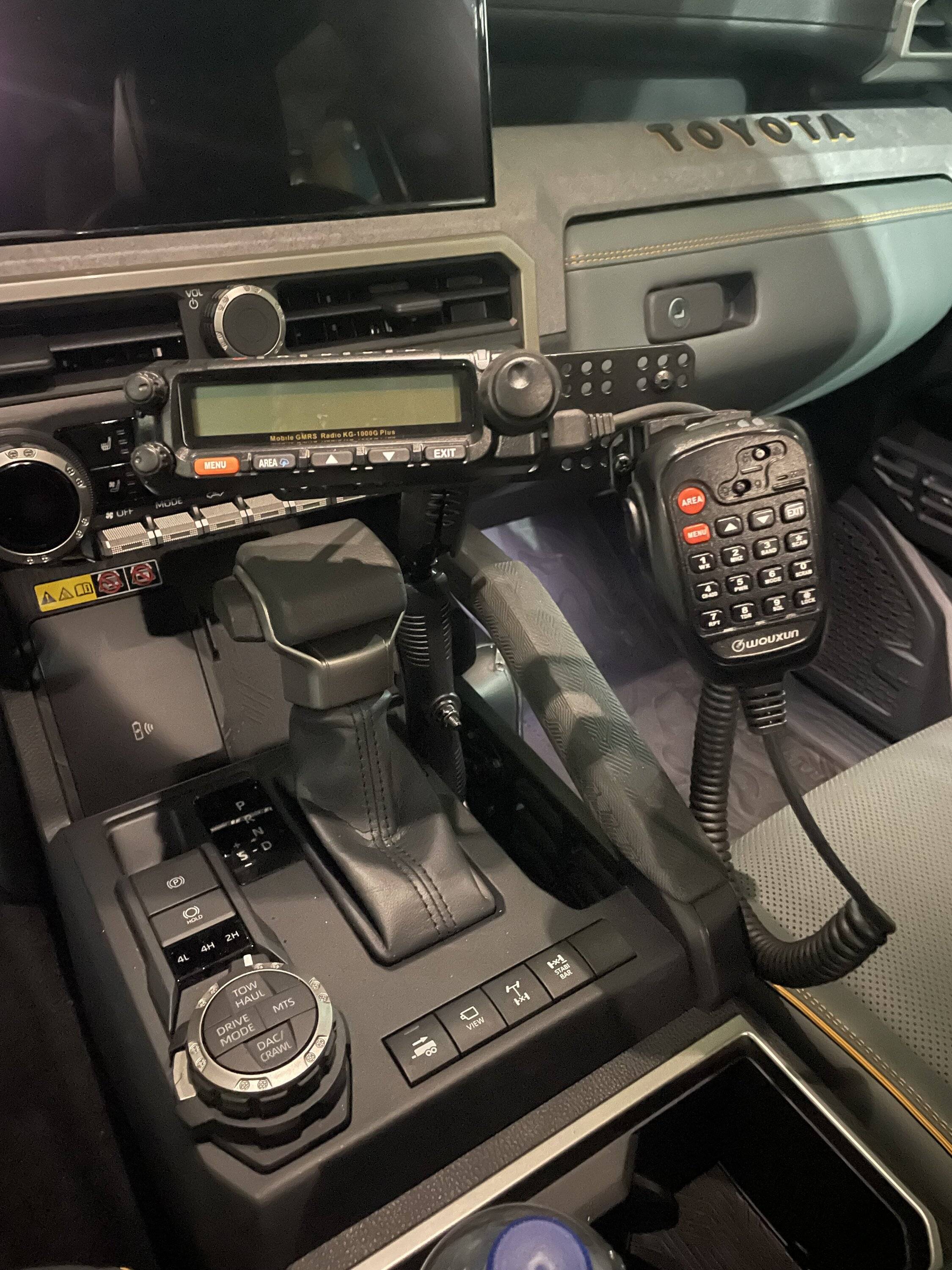 2024 Tacoma Wouxun KG 1000 plus install GMRS radio IMG_2060