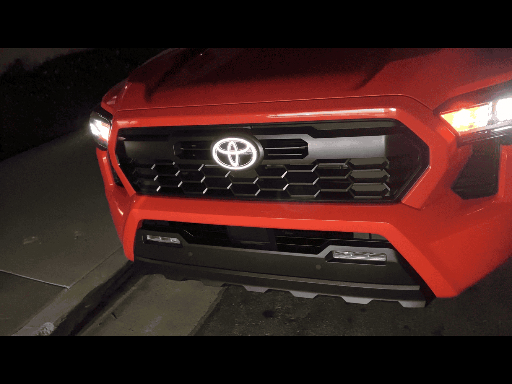 2024 Tacoma Illuminated Front Toyota Emblem (PT413-35240) - anyone install on front grill yet? IMG_2152