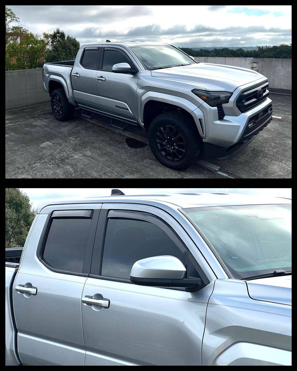 2024 Tacoma Installed rain deflectors by WeatherTech. 5 minute mod IMG_2244