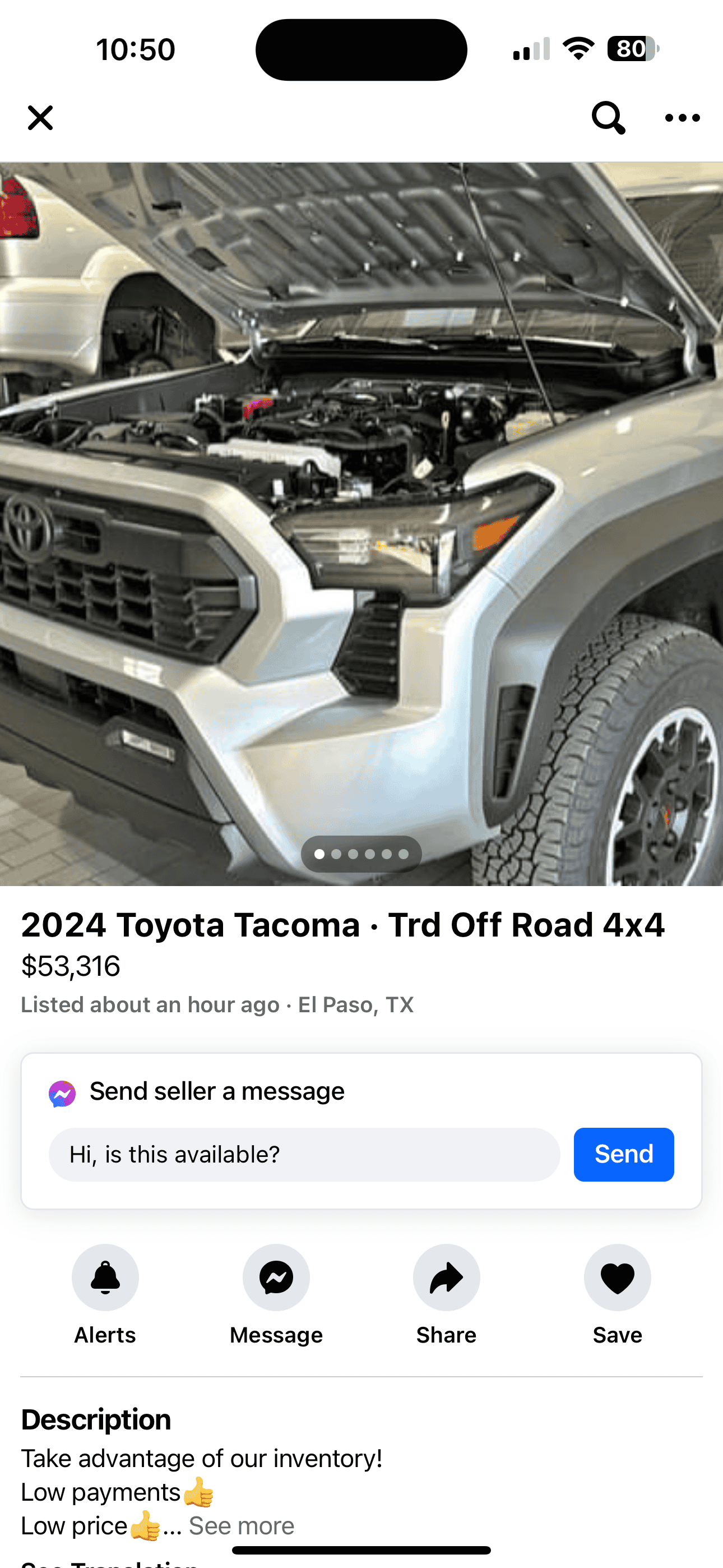 2024 Tacoma First 2024 Tacoma TRD Off-Road (Underground) Delivered to Four Stars Toyota IMG_2526