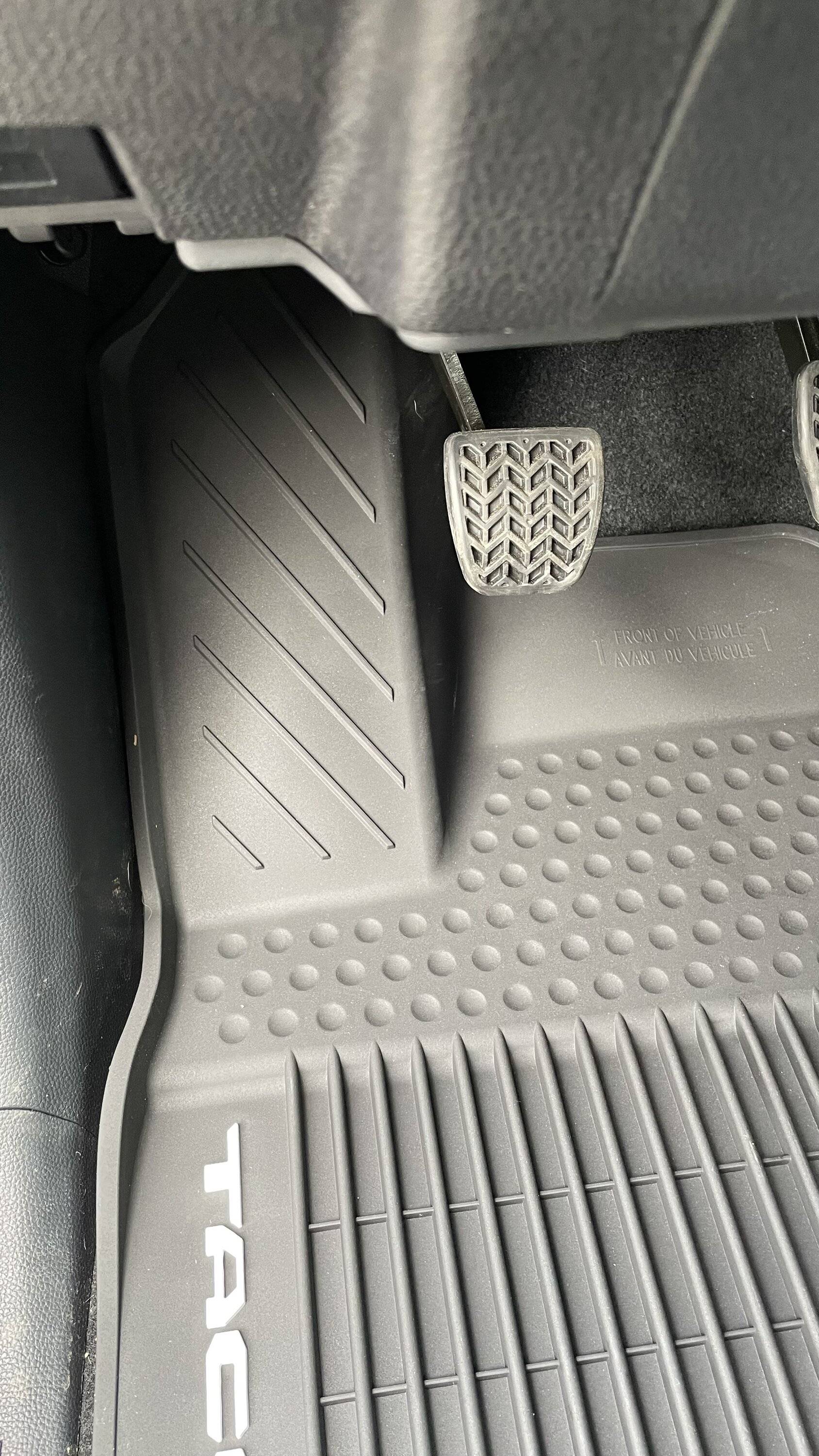 2024 Tacoma OEM PT206-35242-20 all weather mats do NOT fit manual IMG_2825