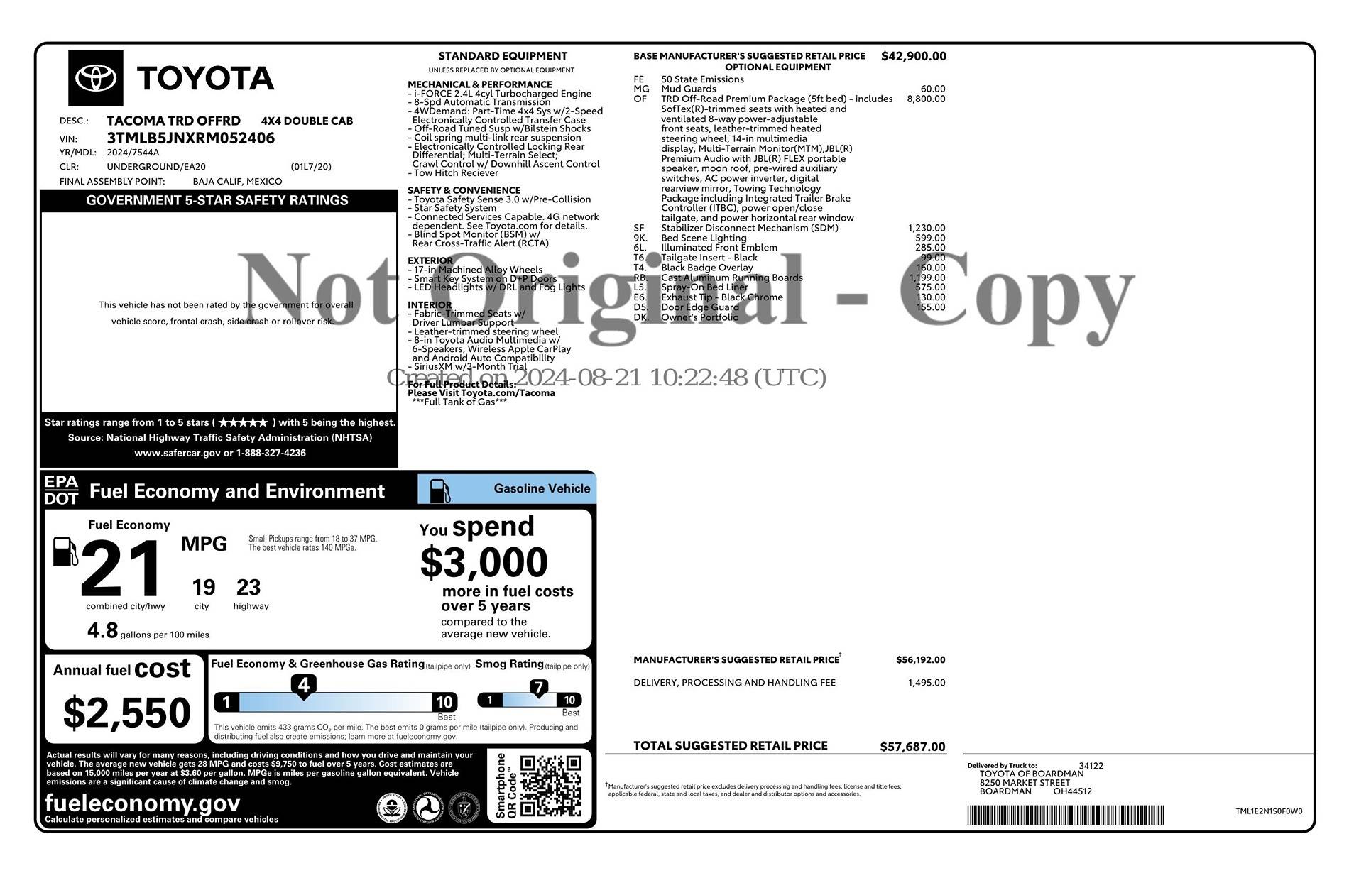 2024 Tacoma Tariffs On Products From Mexico [⚠️ ADMIN WARNING: NO POLITICS, ONLY POLICY DISCUSSIONS] IMG_3383