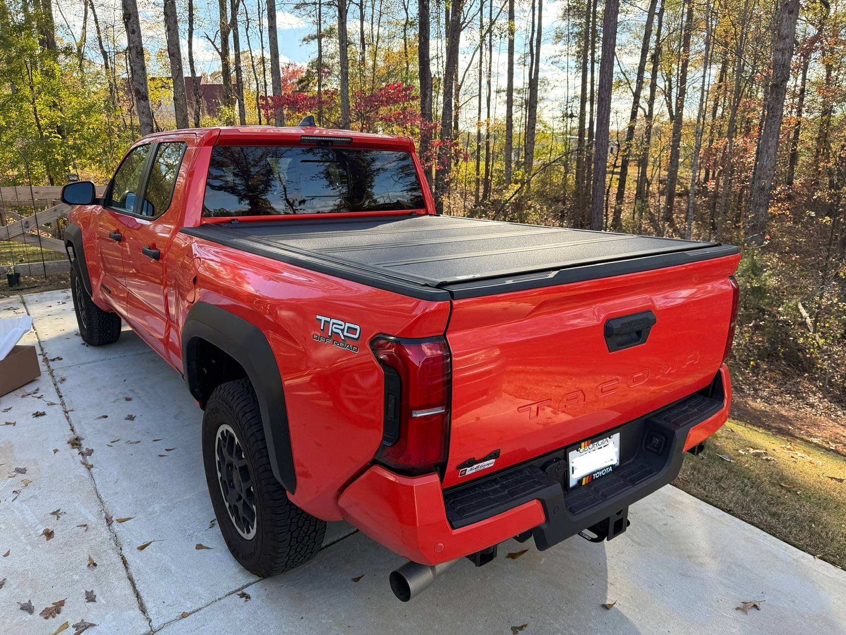 2024 Tacoma OEM Trifold Hard Tonneau Cover PT954-35240 installed on 2024 Tacoma IMG_3972