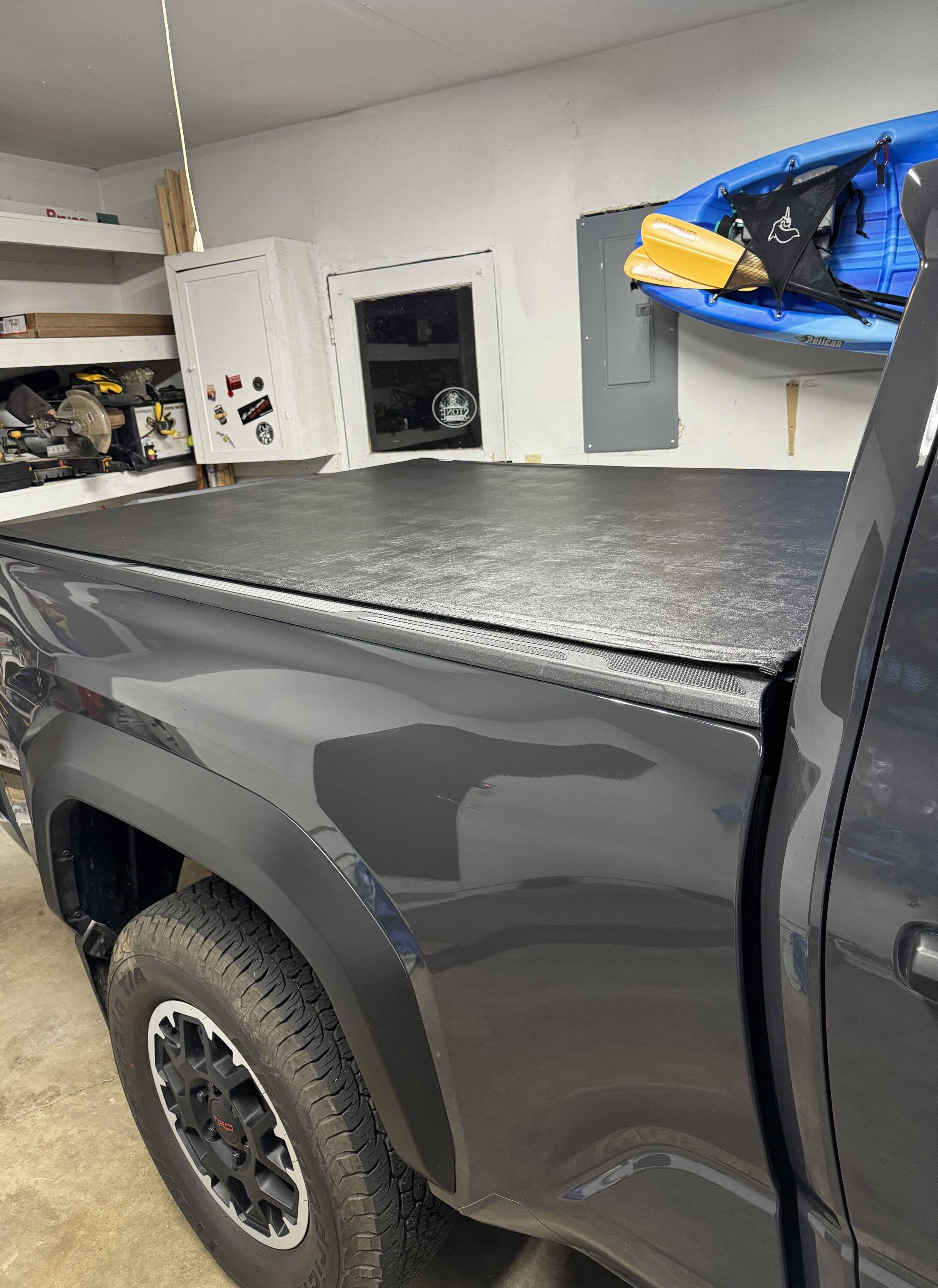 2024 Tacoma TruXedo Sentry roll-up tonneau cover installed IMG_4088