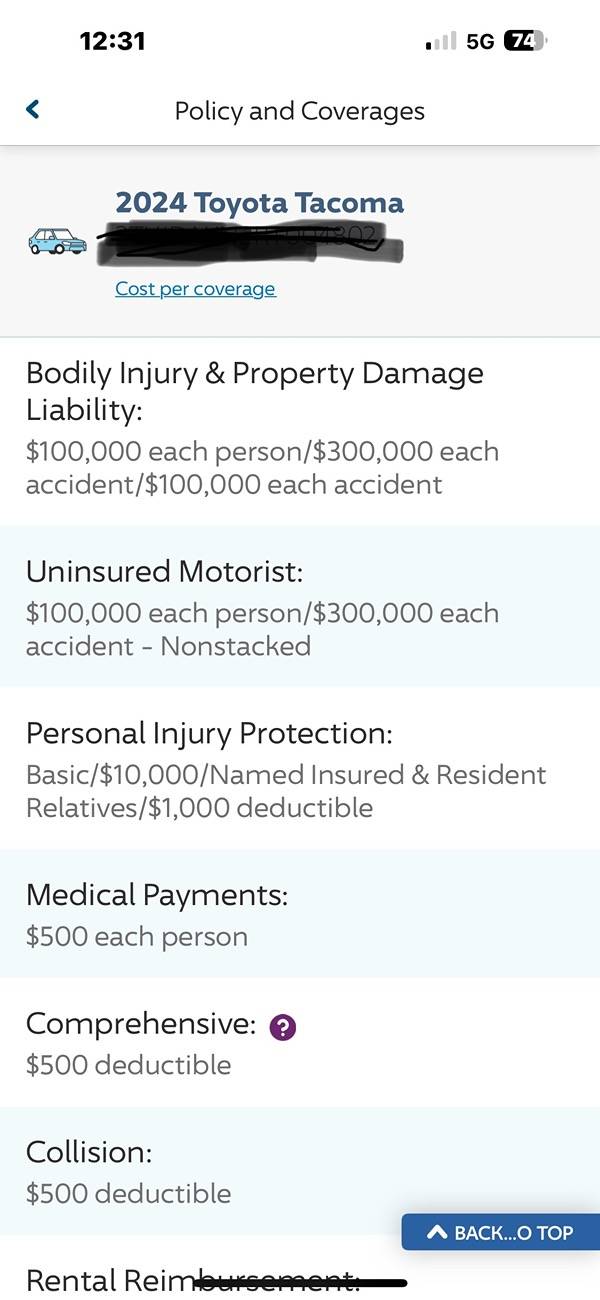 2024 Tacoma Insurance Cost For Your 2024+ Tacoma 4th Gen? IMG_4158