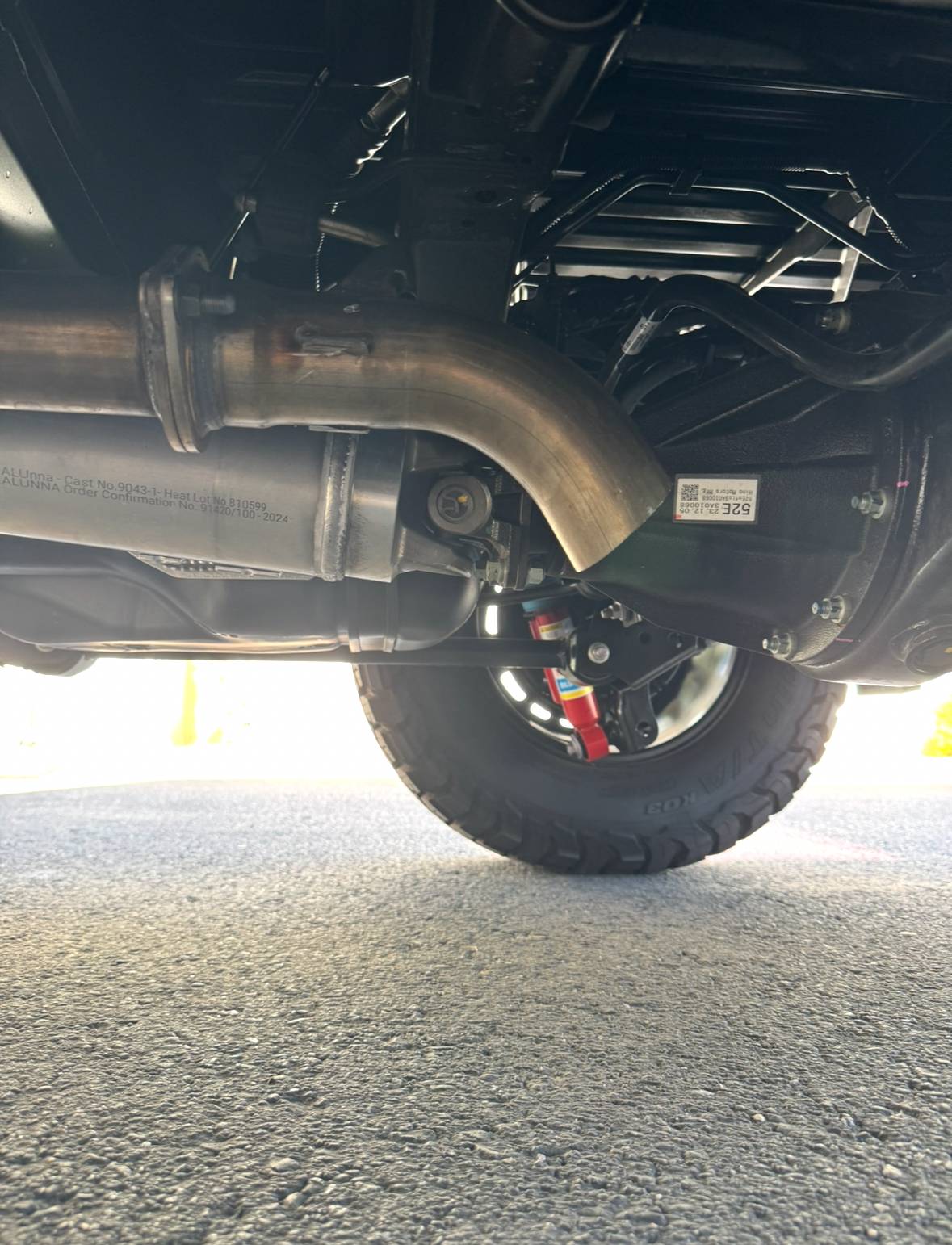 2024 Tacoma Had the off-road exhaust pipe made from stock (cut and re-welded hanger) IMG_4448