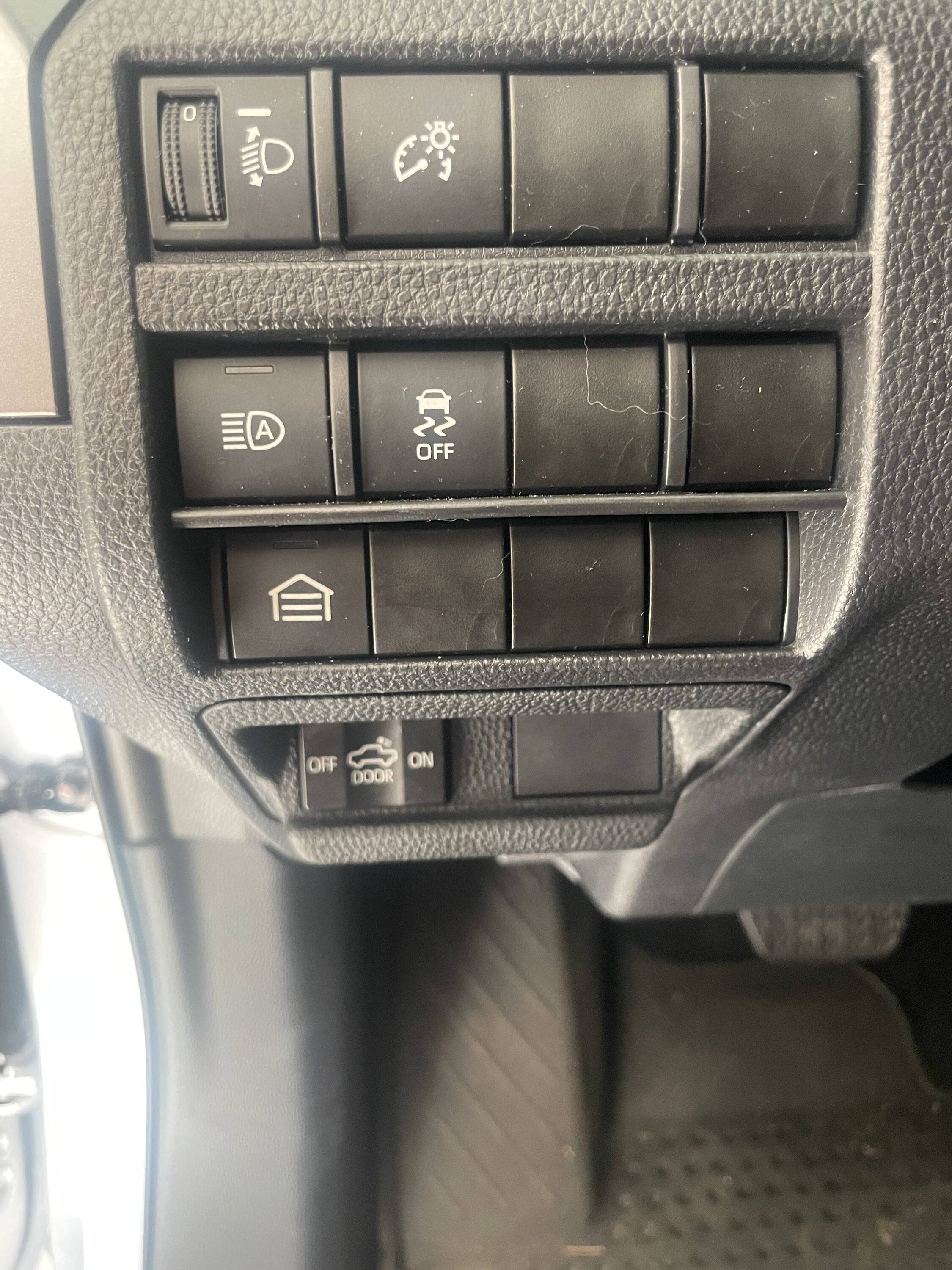 2024 Tacoma Garage door opener mod: installed as dash button (in 2024 Tacoma TRD Sport) IMG_4457