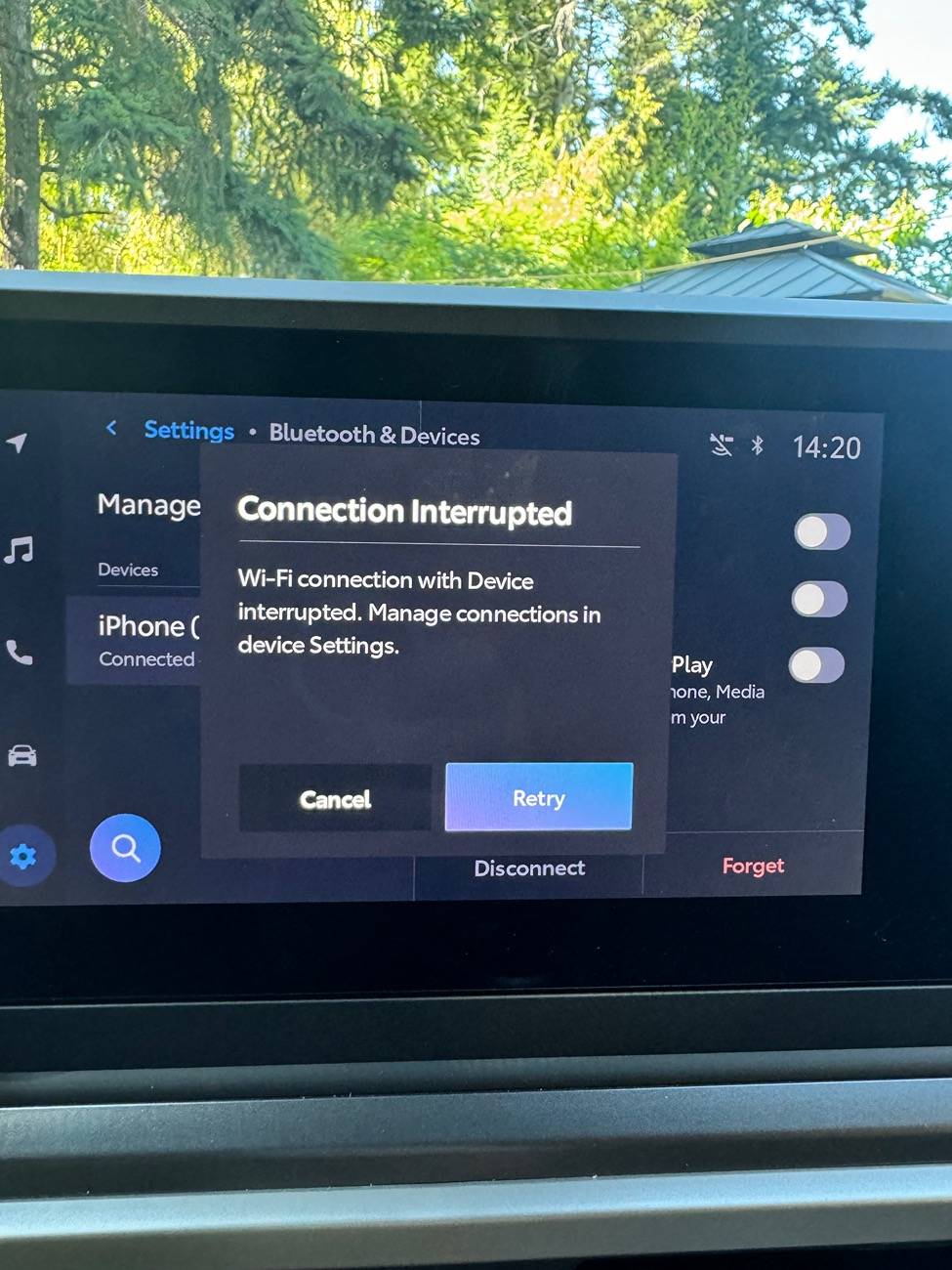 2024 Tacoma Carplay will not wirelessly connect in 2024 Tacoma TRD Off-Road IMG_4833