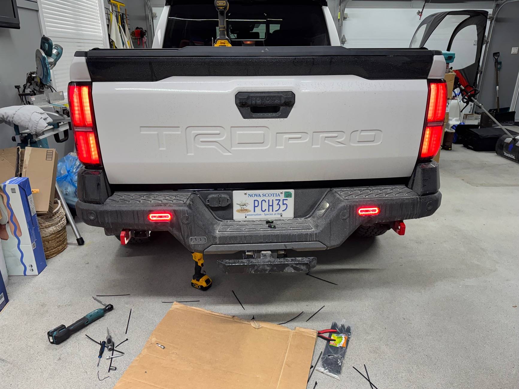 2024 Tacoma HOW TO: Rigid SR-L Series Lights for ARB Rear Bumper Installation IMG_5064