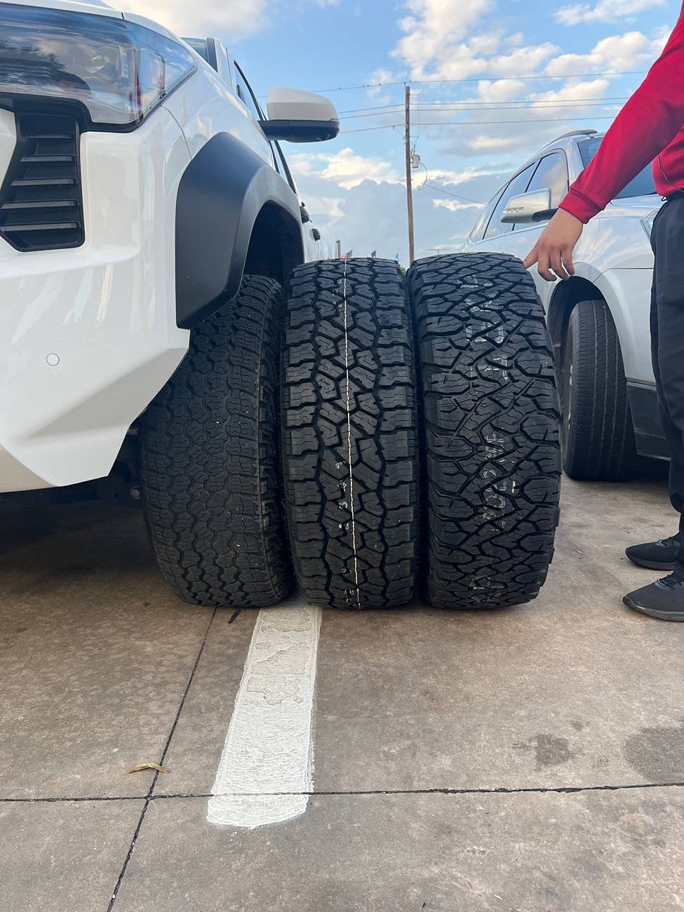 2024 Tacoma Trailhunter max tire size IMG_5507