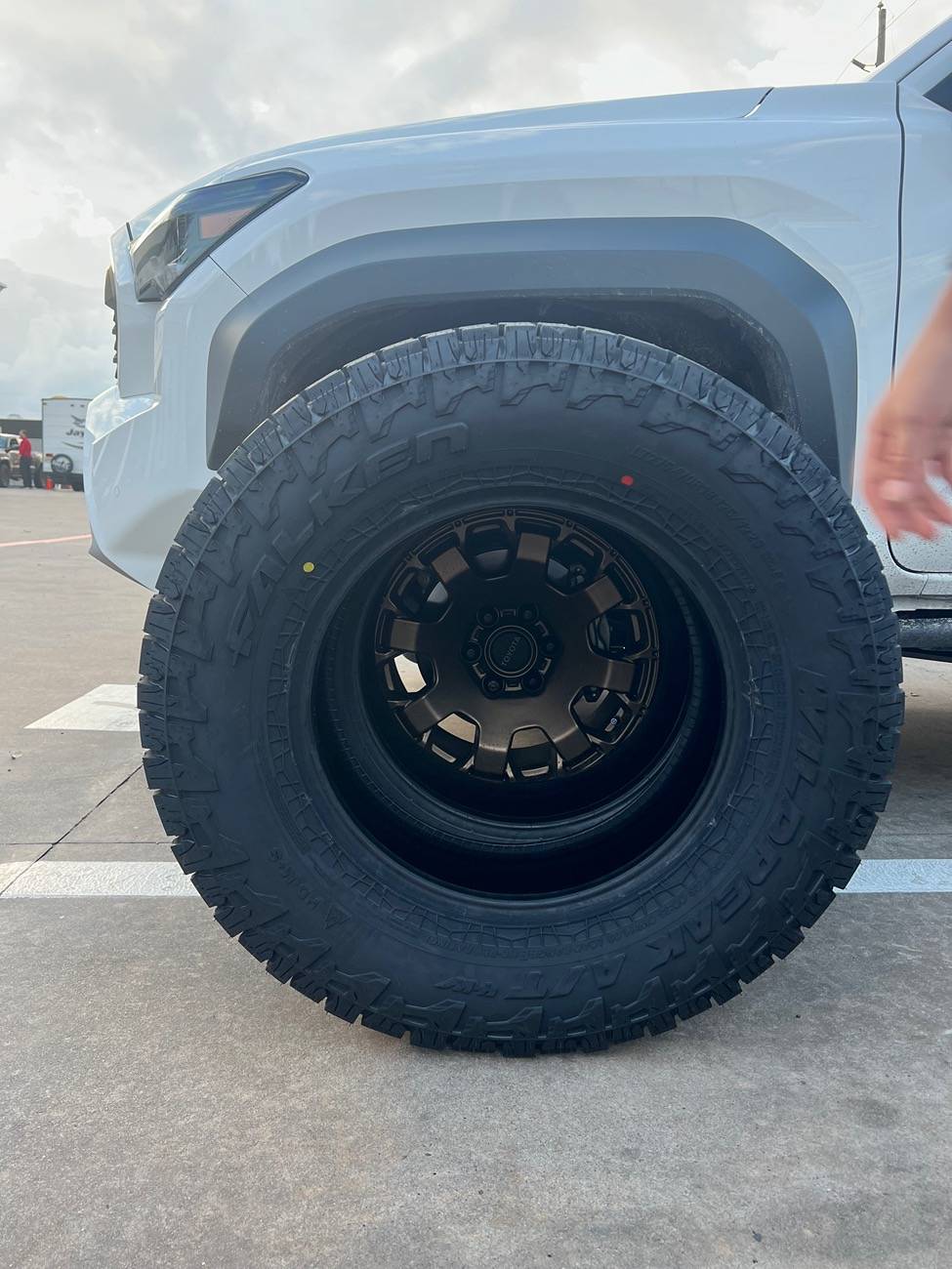 2024 Tacoma Trailhunter max tire size IMG_5513