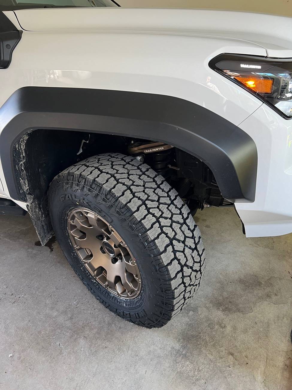 2024 Tacoma Trailhunter max tire size IMG_5562