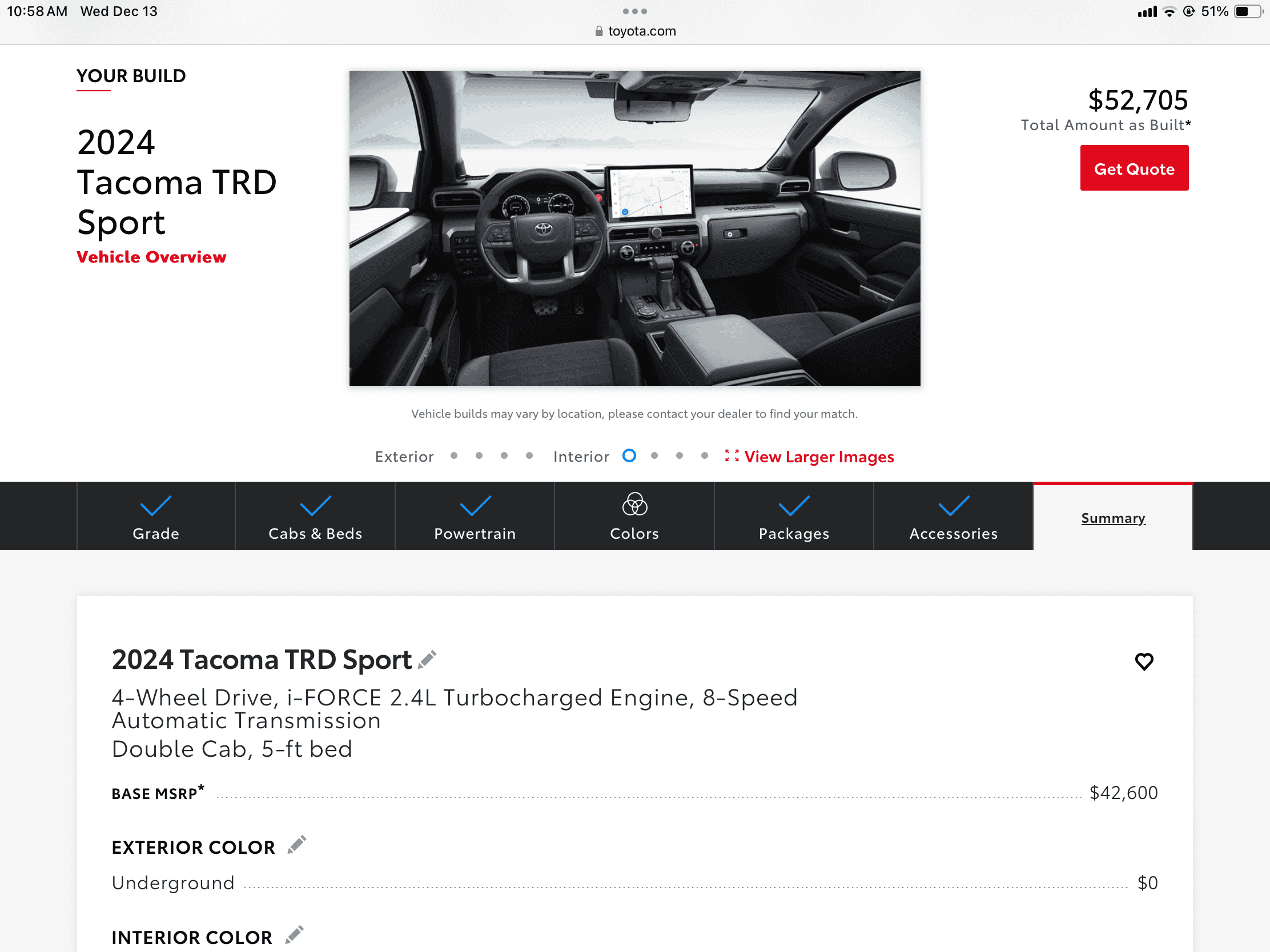 2024 Tacoma 2024 Tacoma Build and Price Configurator Now Live! - Post Up Your Builds!! IMG_5773