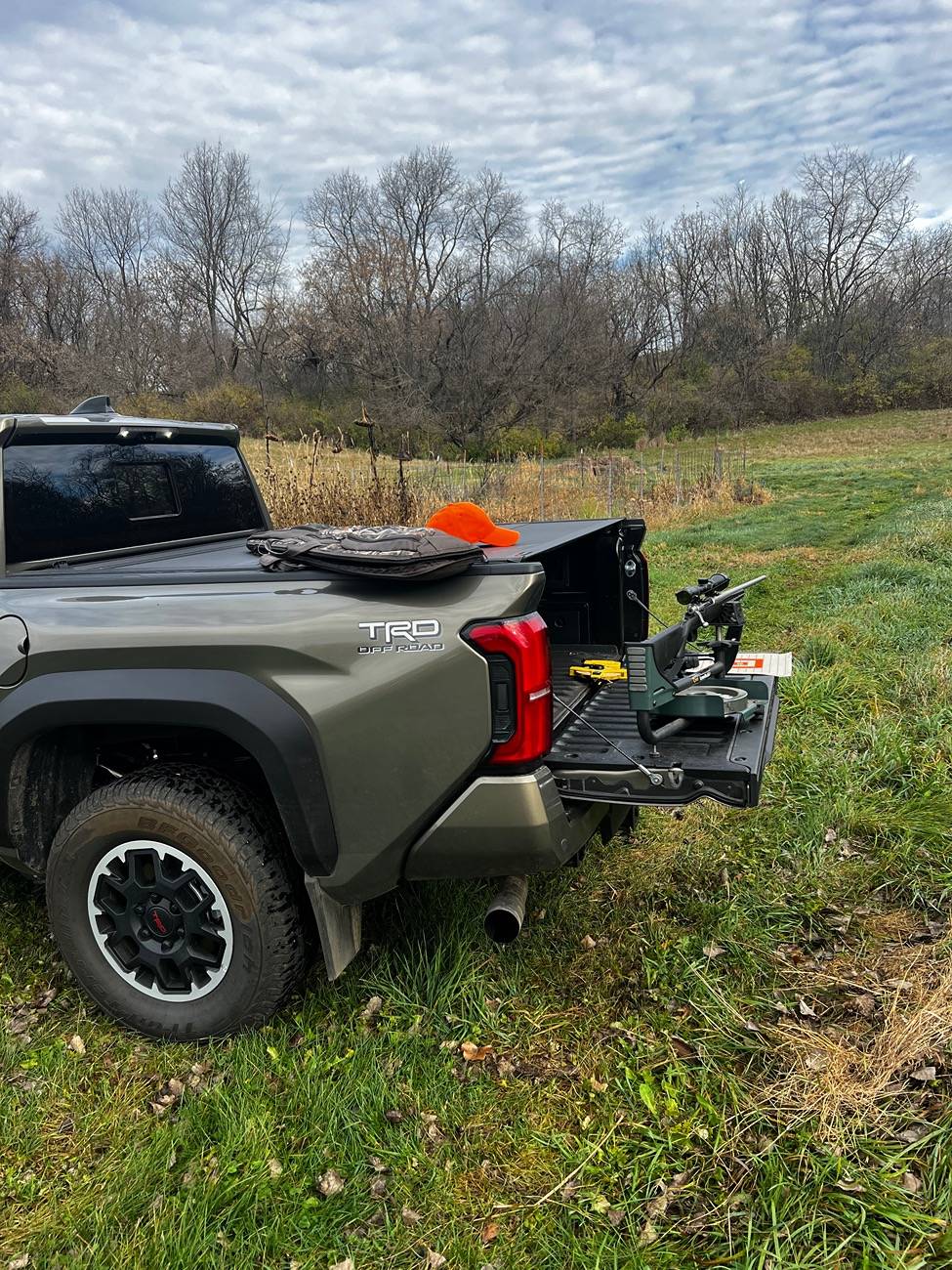 2024 Tacoma OEM Trifold Hard Tonneau Cover PT954-35240 installed on 2024 Tacoma IMG_5799