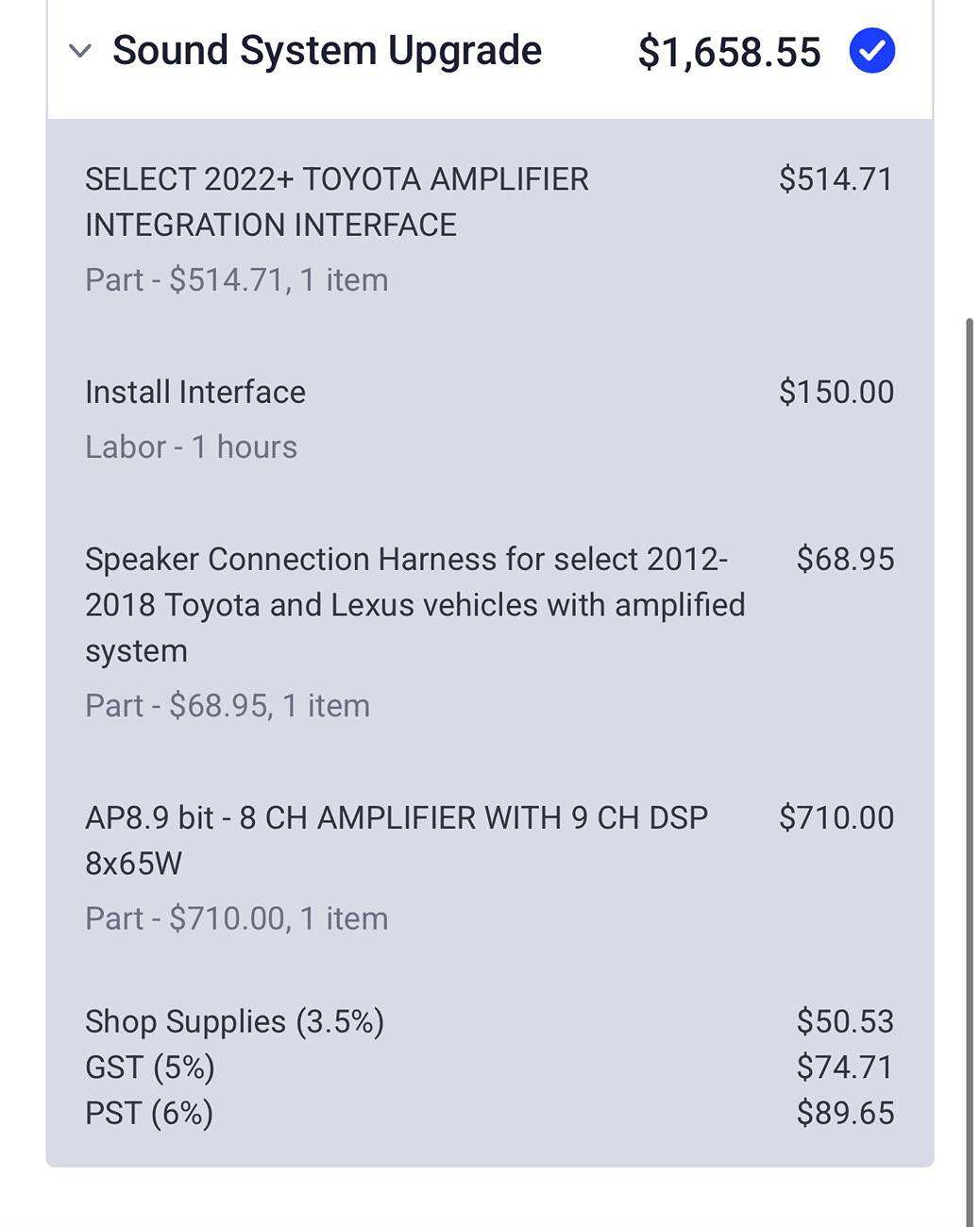 2024 Tacoma Audison Ap 8.9 Bit 8 Channel Amp IMG_5903