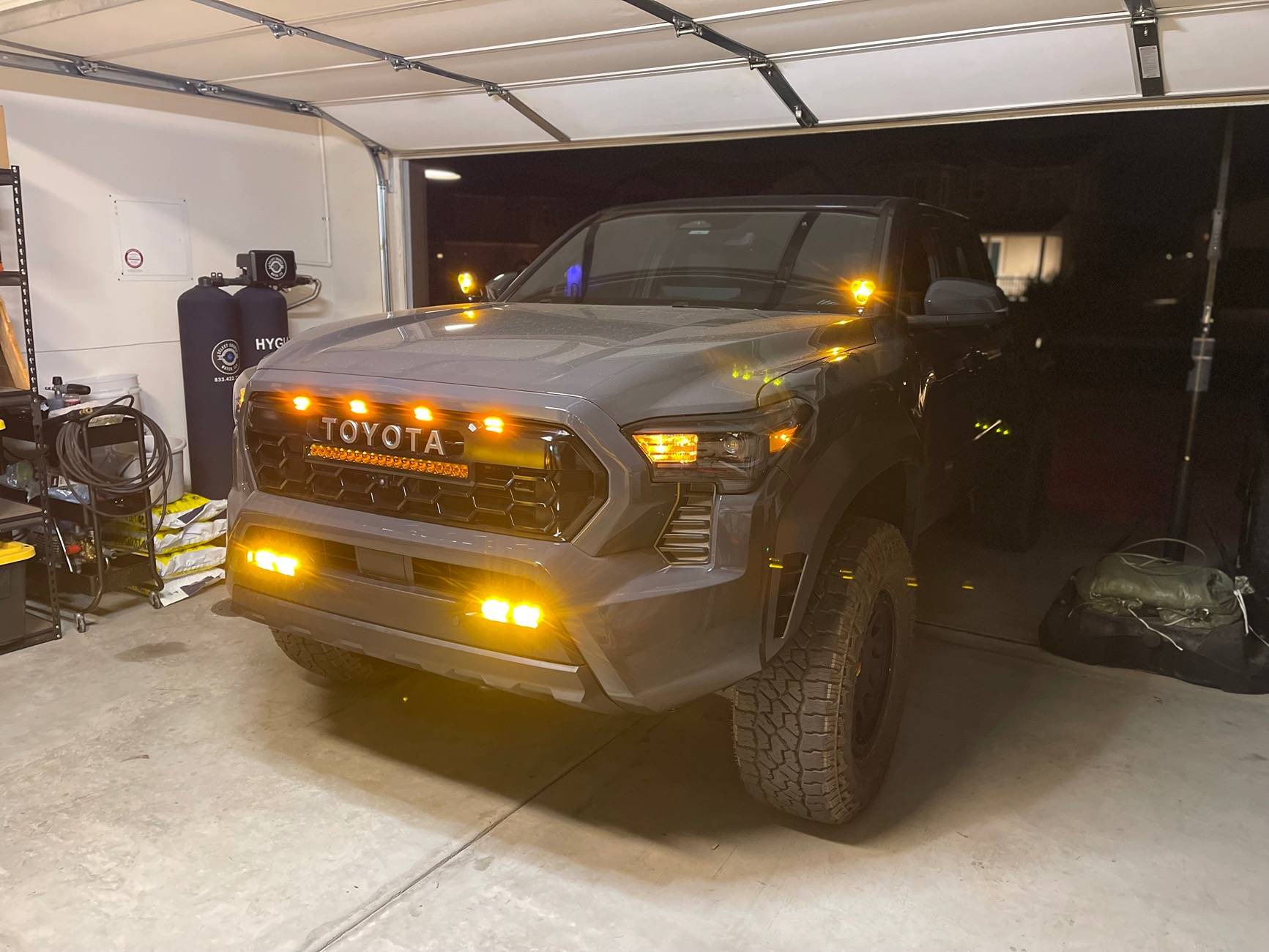 2024 Tacoma Installed Heretic light bar, Baja fog lights & Raptor lights in 2024 Tacoma TRD Pro grill IMG_6013