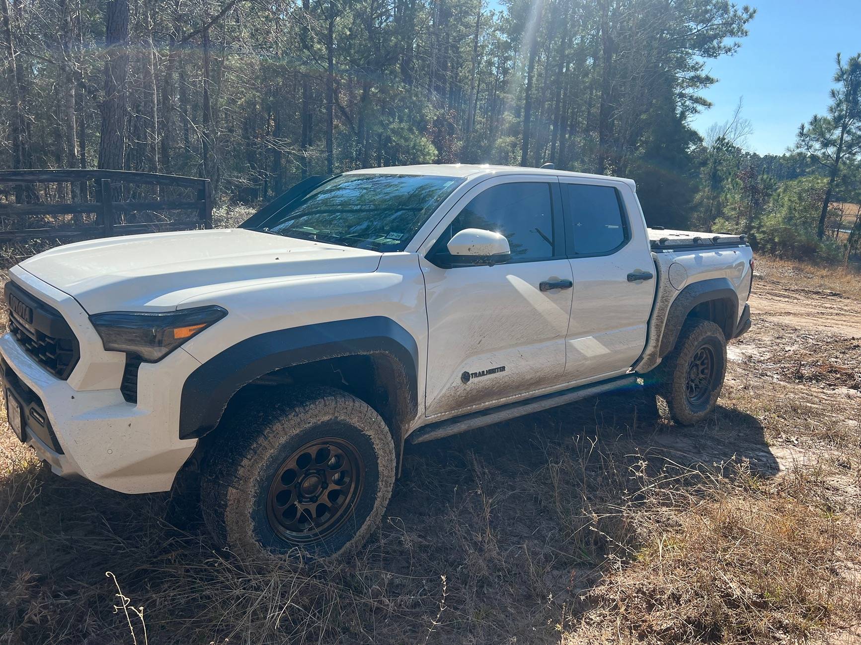 2024 Tacoma Rough Country Wheel Well Liners installed IMG_6082