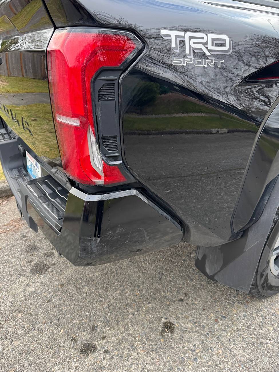 2024 Tacoma Follow-up on parked hit&run; how to do due diligence for any bent bits/lasting damage? IMG_7265