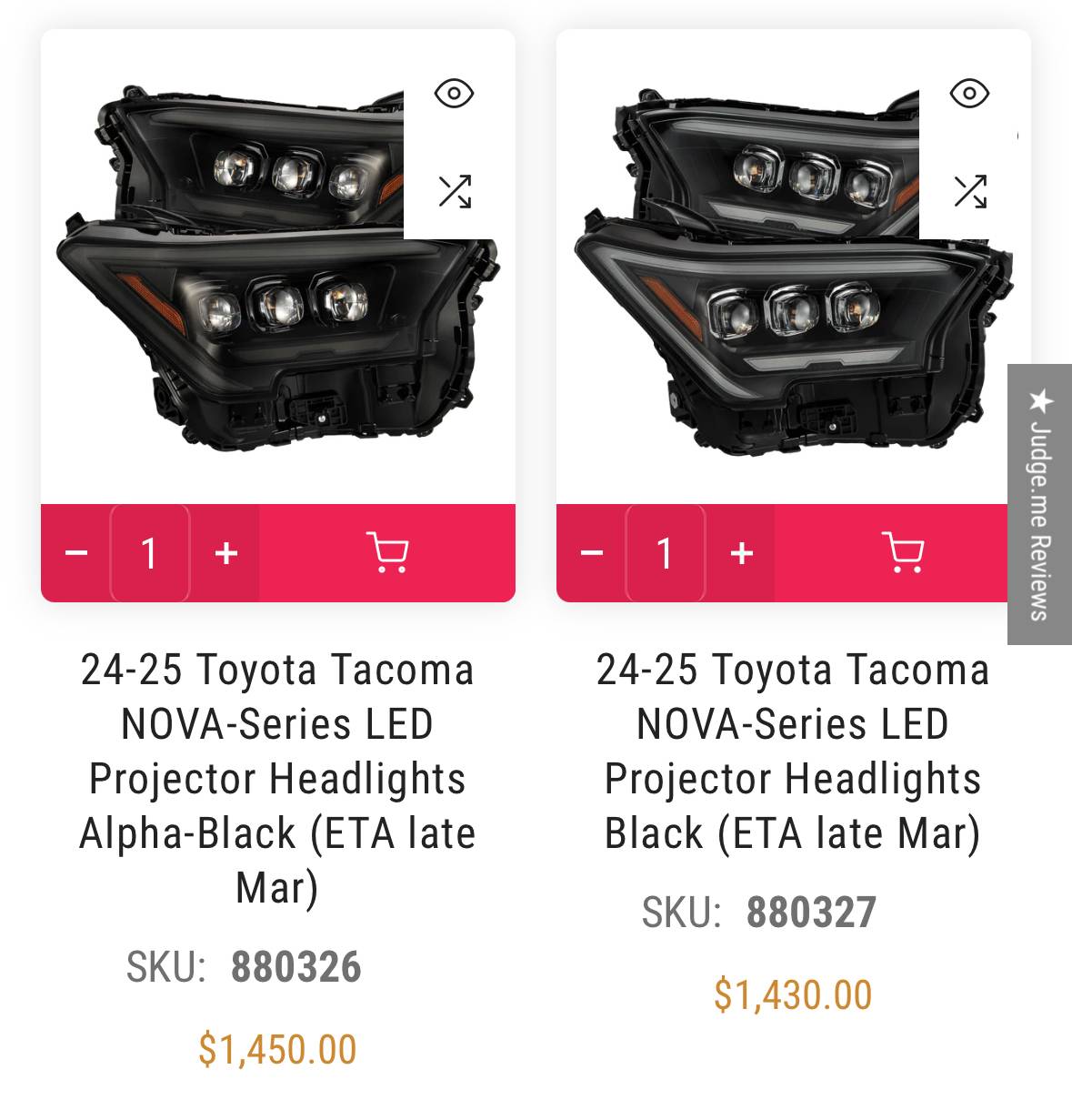 2024 Tacoma Alpharex Nova LED Projector Headlights IMG_8268