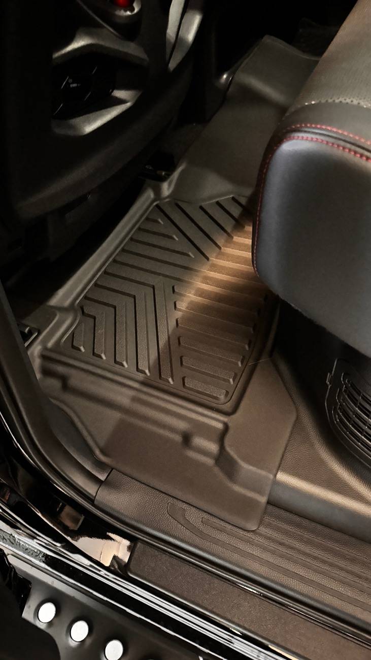 2024 Tacoma Finally floor liners for hybrid models - from Lasfit IMG_9222