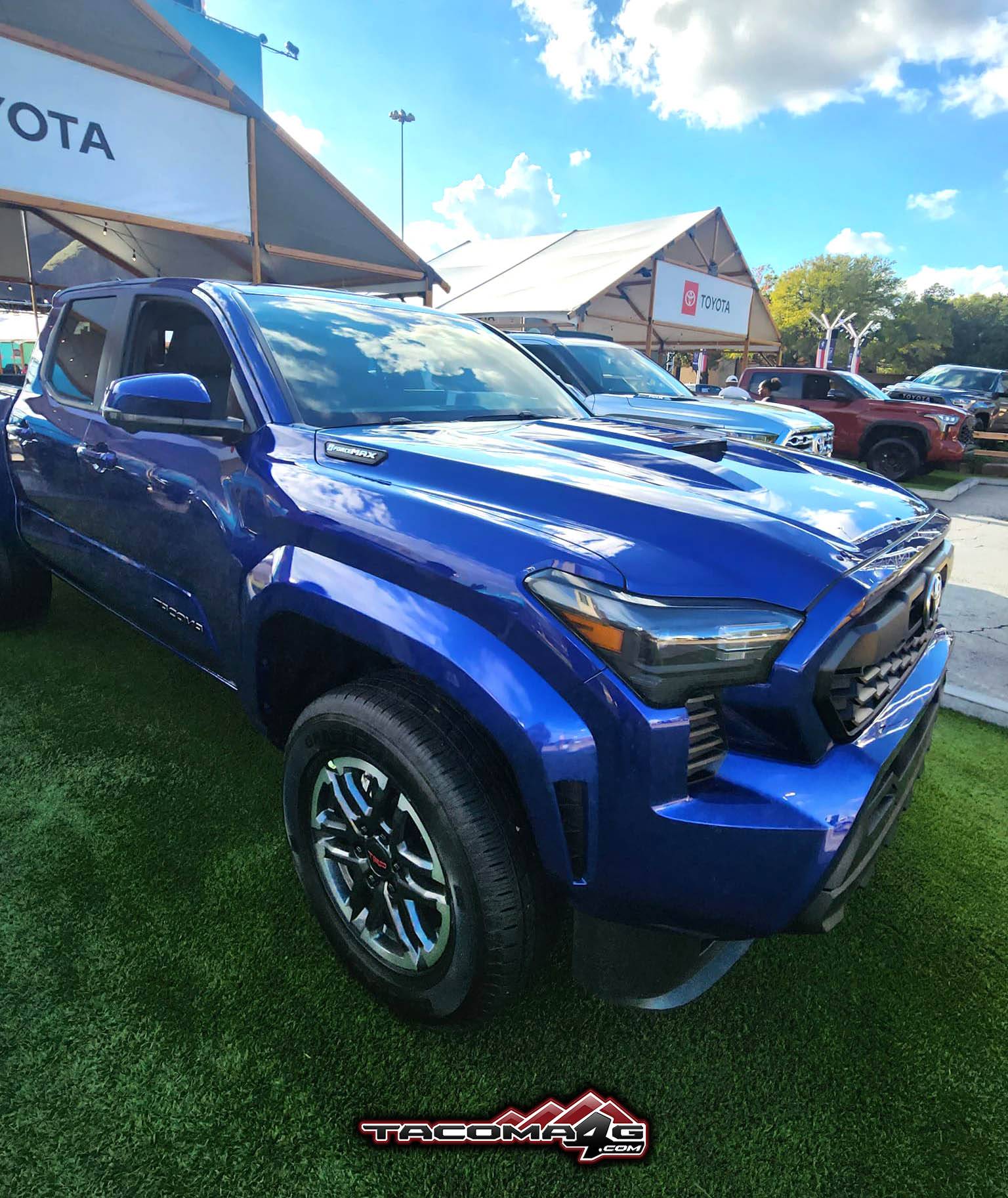 2024 Tacoma Blue Crush Metallic 2024 Tacoma TRD Sport i-Force MAX Hybrid -- exterior & interior first look! llic-2024-tacoma-toyota-color-paint-engine-bed-