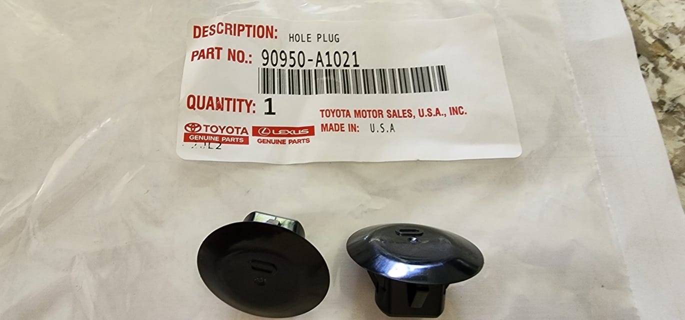 2024 Tacoma Lower Control Arm Plugs After Removing Air Dam Lower A-ARM Plug Part Numbers