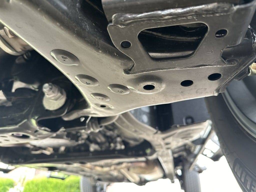 2024 Tacoma Lower Control Arm Plugs After Removing Air Dam Lower A-Arm Plugged