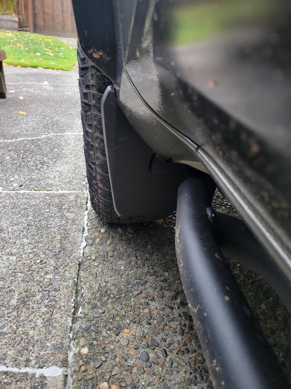 2024 Tacoma Skinny Mudflaps = Rock Chips on Bed & Fender Flares mudflap2