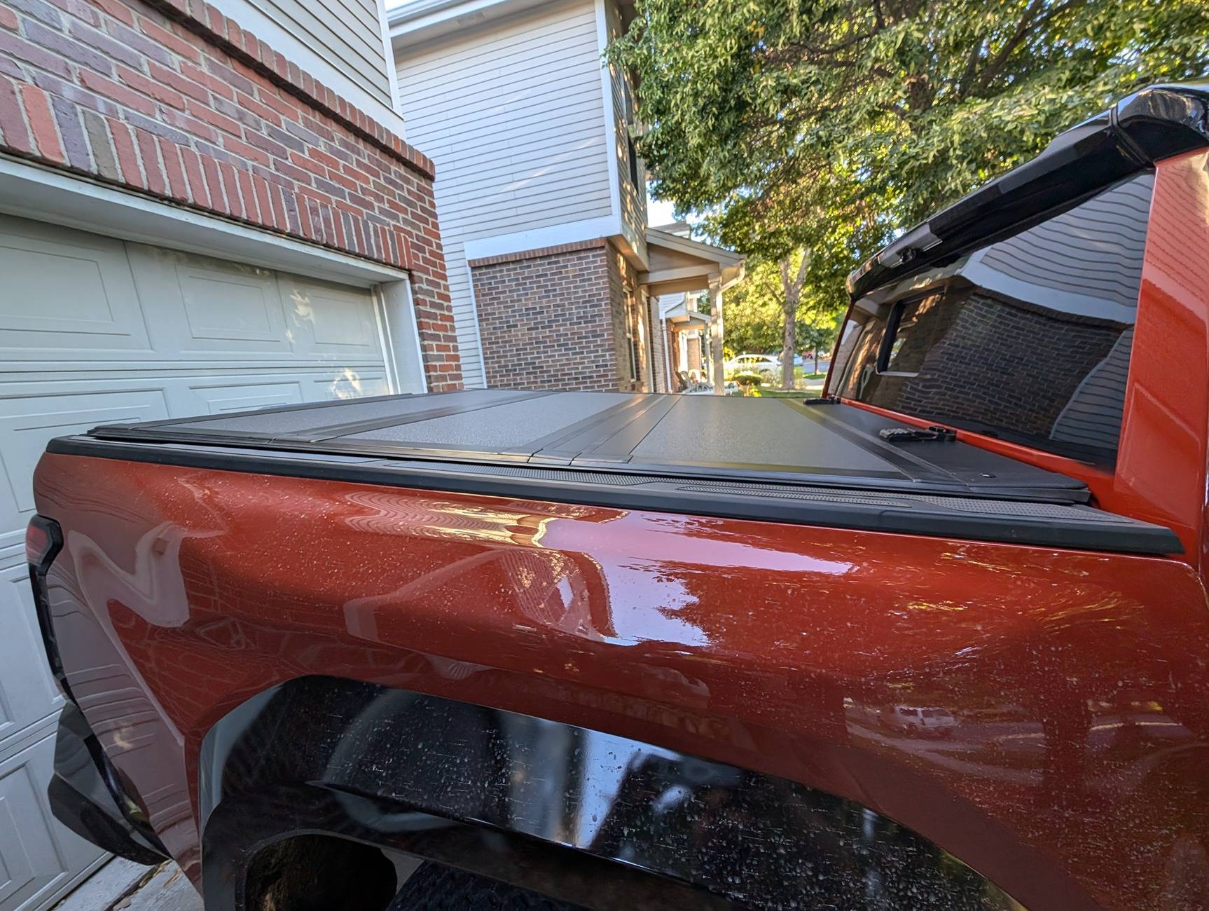 2024 Tacoma Rough Country Hard Flip Up Tonneau Cover installed on Tacoma TRD Pro PXL_20240824_003702708.MP