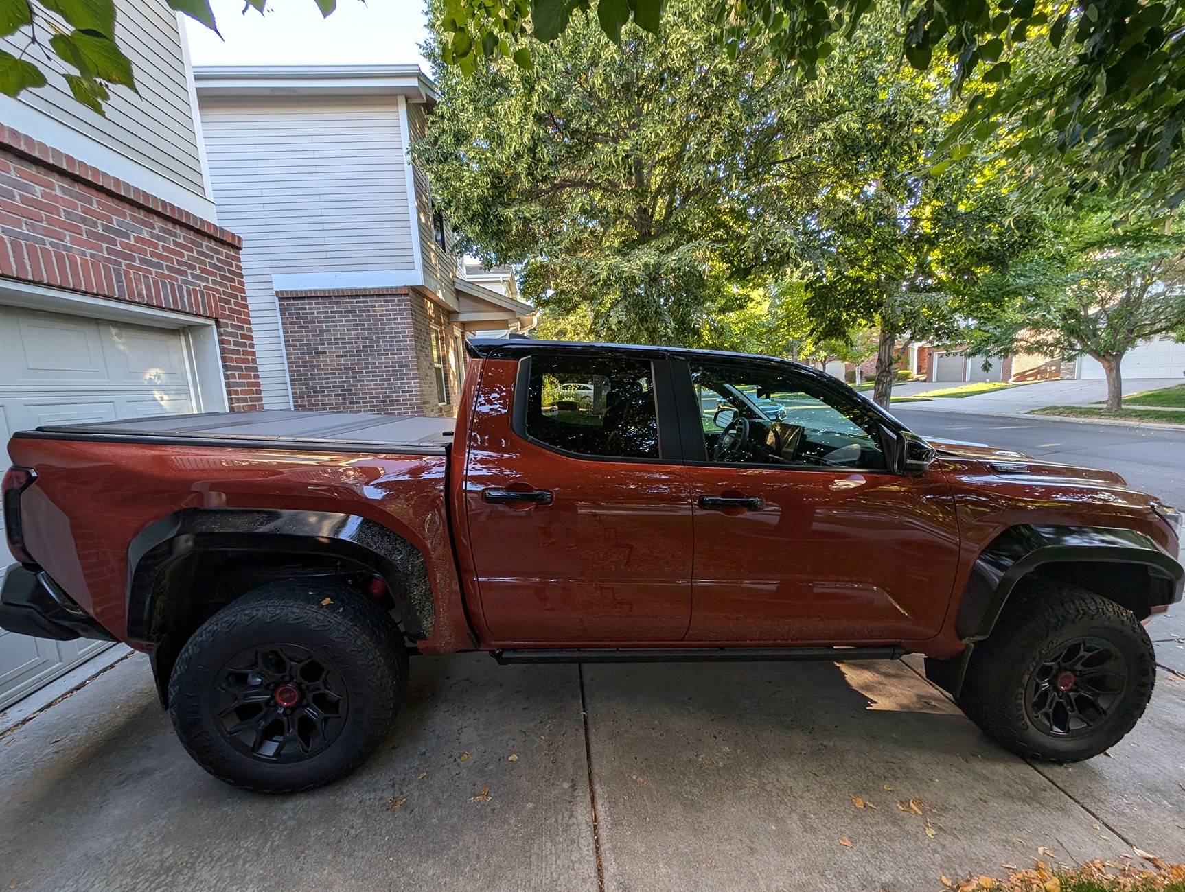 2024 Tacoma Rough Country Hard Flip Up Tonneau Cover installed on Tacoma TRD Pro PXL_20240824_003813032.MP