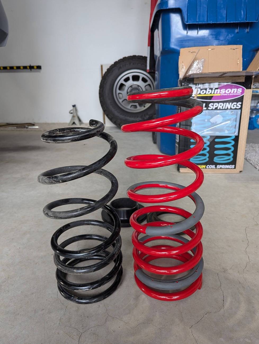 2024 Tacoma Dobinsons Coil Spring Rear Suspension Upgrade (C59-819V) Installed on 2024 TRD Off-Road Longbed PXL_20240918_185031663