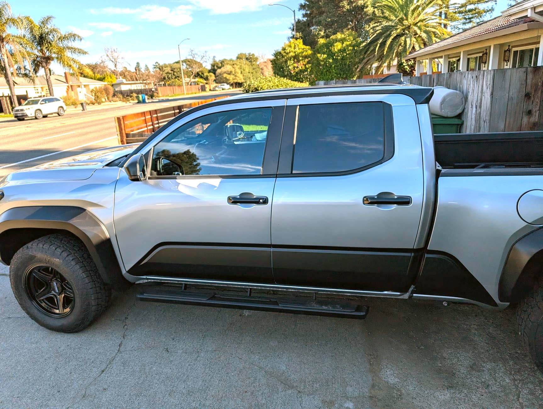 2024 Tacoma It's a Wrap! Vinyl wrapped sides, door handles and roof black PXL_20250114_222446545.MP