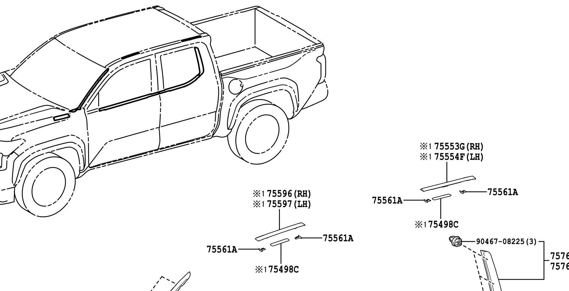 2024 Tacoma Trim solution after oem roof removal Screenshot 2025-02-12 at 11.41.03 AM