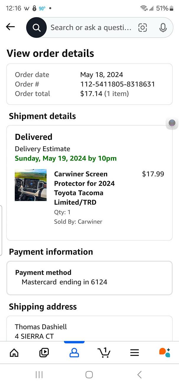 2024 Tacoma Screen protector for 14inch multi-media display...recommendations? Screenshot_20240920_121634