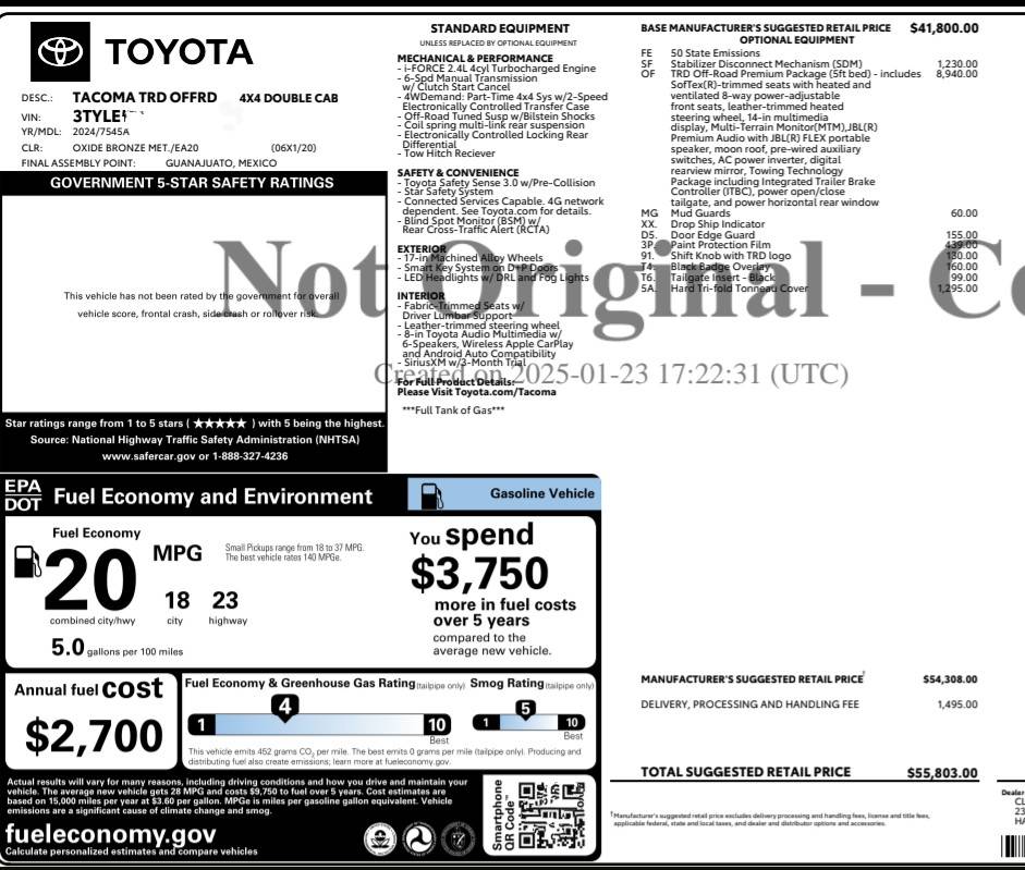 2024 Tacoma Is this a good deal for a 2025 Tacoma TRD Off Road Hybrid with premium package? Screenshot_20250217-064135~3