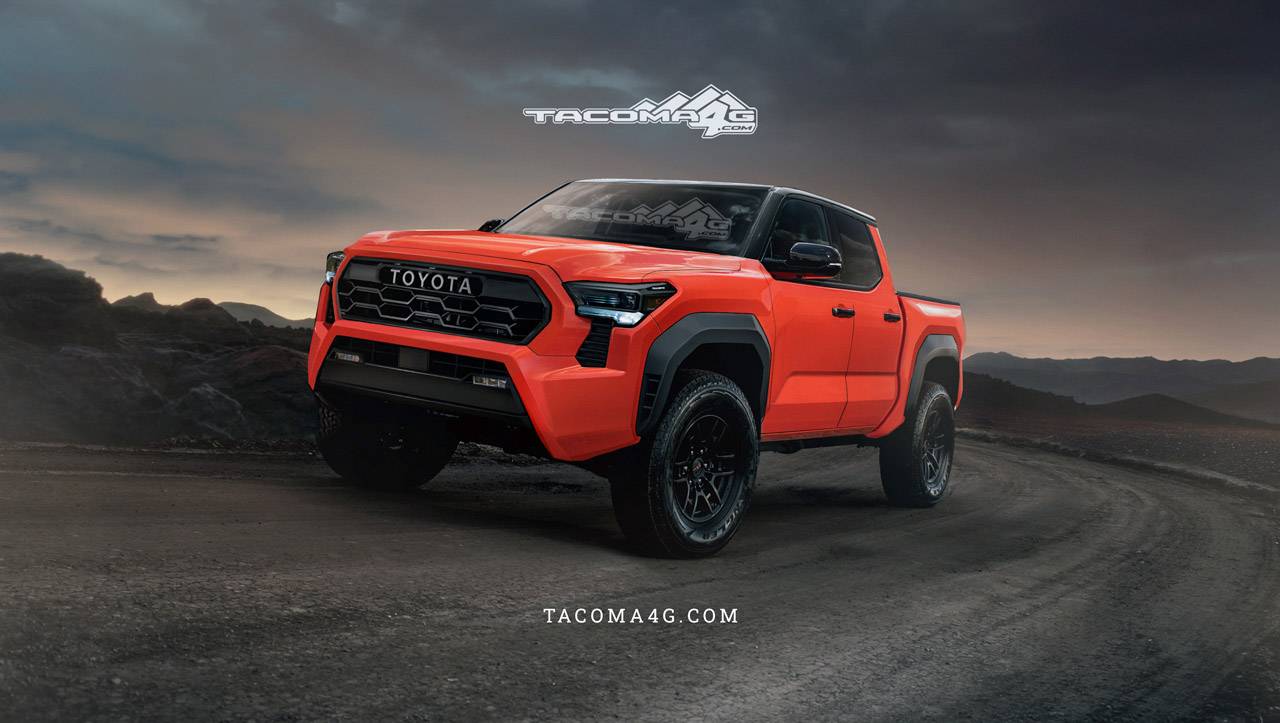 2024 Tacoma Our 2024 Tacoma Trailhunter CGI Previews! 🤩 Tacoma-Trailhunter-Front-Red