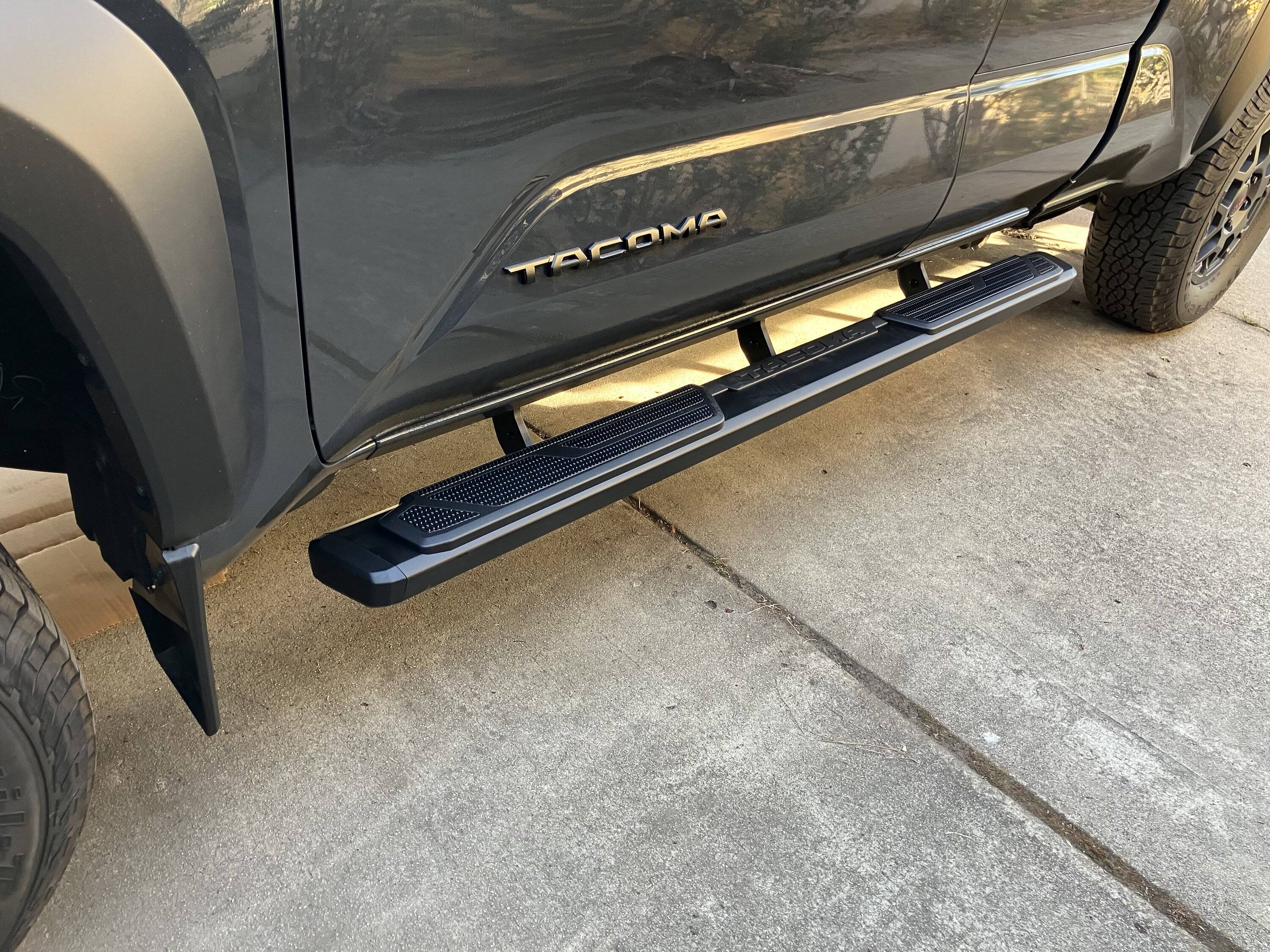 2024 Tacoma Installed OEM tube steps for Xtracab tempImageEeZslV