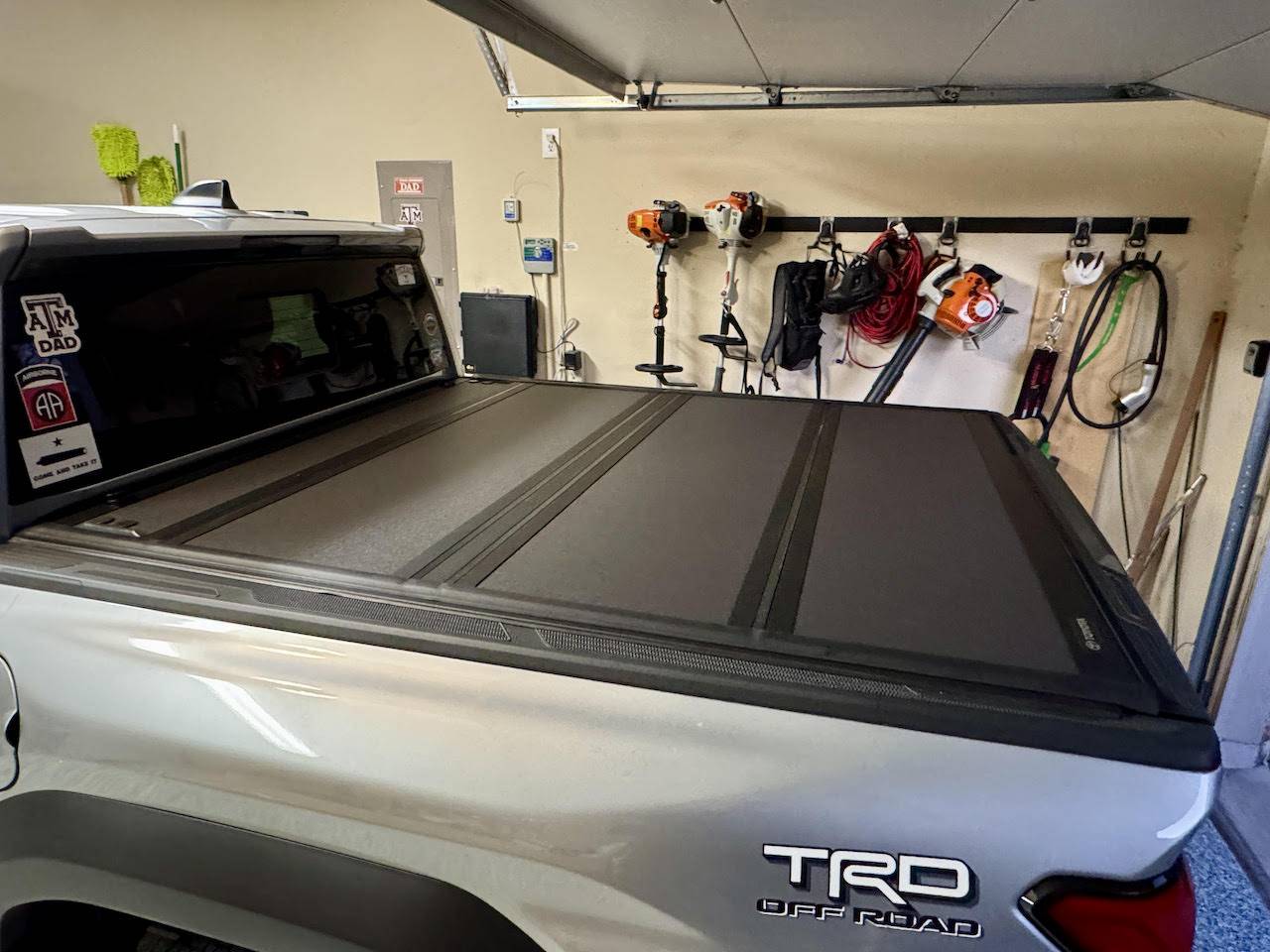 2024 Tacoma OEM Trifold Hard Tonneau Cover PT954-35240 installed on 2024 Tacoma Tonneau