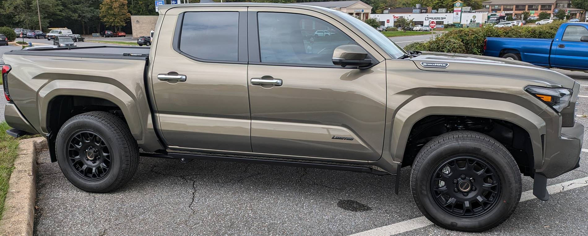 2024 Tacoma Wheels: Limited Shiny Chrome vs. TRD Matte Black TRDMattePassenger