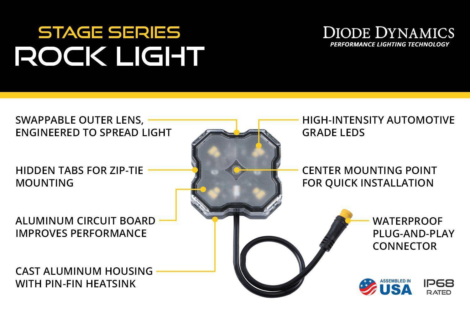 2024 Tacoma Stage Series LED Rock Light Kit | Diode Dynamics WcKQd4T