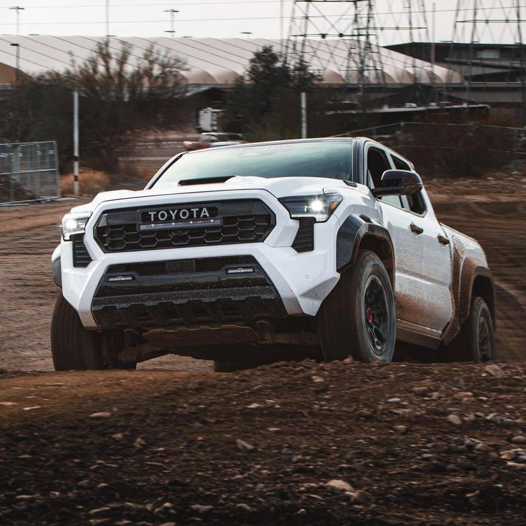 2024 Tacoma Watch & listen to 2024 Tacoma TRD Pro Hybrid 4 Cylinder i-FORCE MAX engine & TRD Exhaust sounds (on offroad course) 🔊 white 2024 tacoma trd pro 1