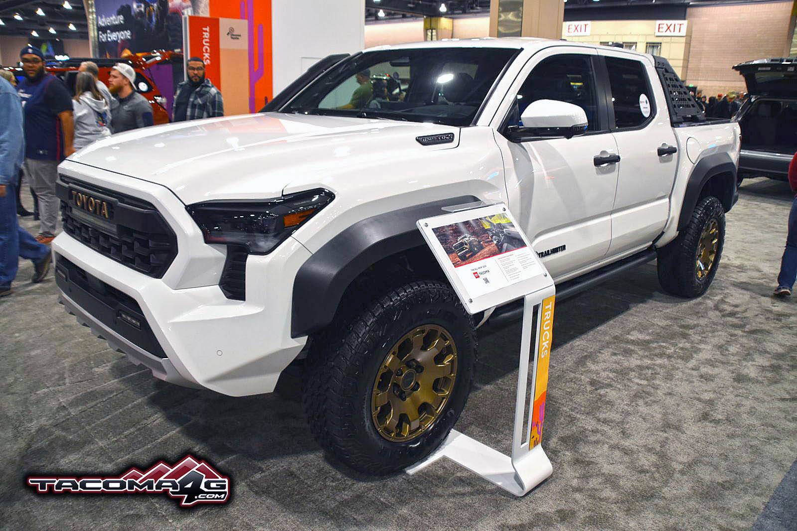 2024 Tacoma ICE CAP 2024 Tacoma Thread (4th Gen) White Wind Chill Pearl 2024 Tacoma Trailhunter @ Philadelphia Auto Show6