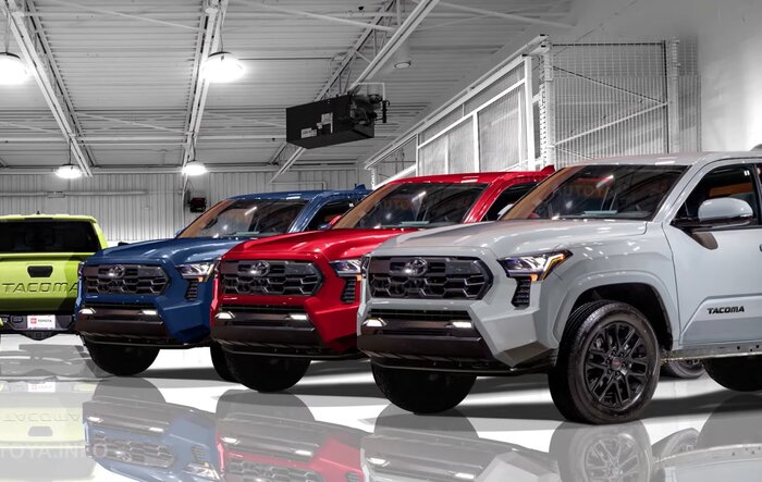 2024 Tacoma TRD Colors Previewed Via CGI Renderings