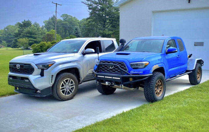 Celestial Silver 2024 Tacoma TRD Sport Spotted (with look vs. 3rd Gen 2020 Tacoma)