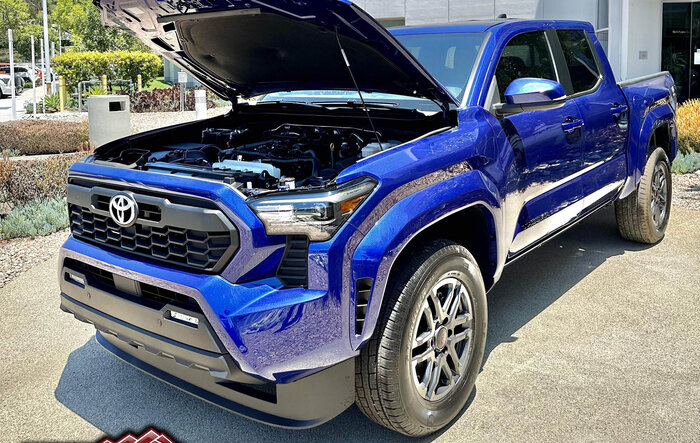 Spotted: 2024 Tacoma TRD Sport in Blue Crush Metallic