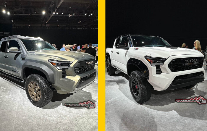 Bronze Oxide Trailhunter + Ice Cap White TRD Pro 2024 Tacomas @ Toyota National Dealer Meeting