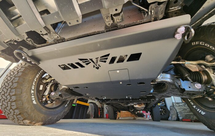 Victory 4x4 front skid plate installed