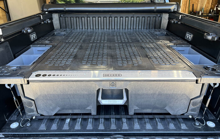 Decked Midsize Drawer for 2024 Tacoma Power Accessory Bed 5' Bed (YT9) -- installed photos
